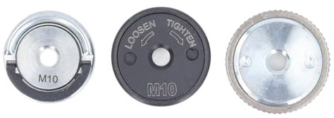 FLEXMAN Angle Grinder Locking Nut, 45 Steel Thread Hex Flanged Locknut, M10 Locking Stop Fastener Nut, Self Locking Pressure Plate Universal Lock Nut for Including Grinding