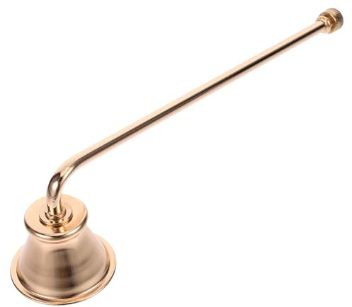 Alipis Metal Candle Extinguisher Snuffer Small Candle Wick Extinguisher Long Handle for Home Use Gold Finish for Effective Flame Extinguishing