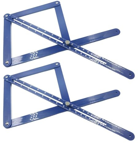 Puthernm de transportador de ángulo digital, 2 piezas, herramienta de medición de ángulos y pestañas para calificados