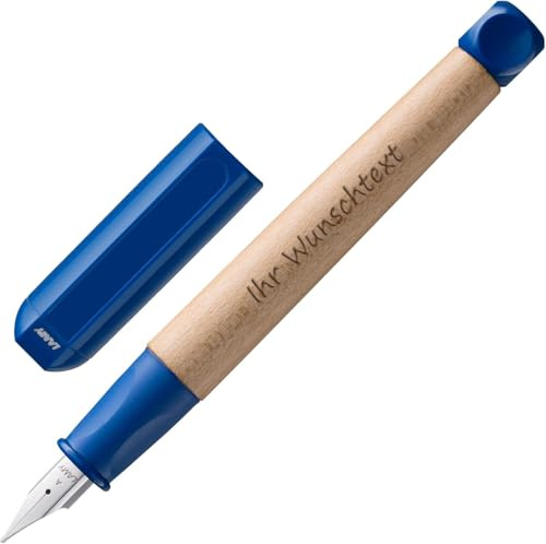 Lamy Füllfederhalter ABC Modell 10, Farbe Blau, Feder A, inkl. Laser-Gravur
