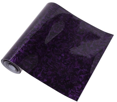 HEROFFIX Autofolie Glanz selbstklebend Carbon Vinyl Wrap Auto Folie 5.5mil PET Universal Schutzfolie Dekorative Violett