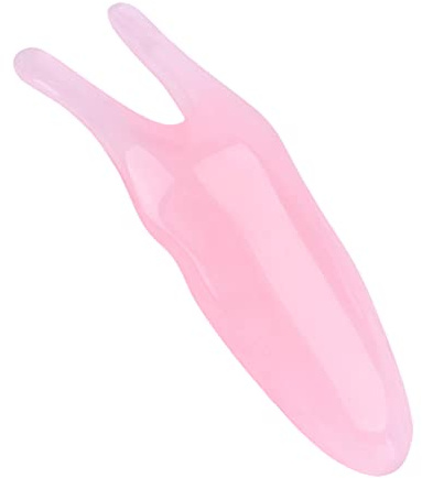 Yinhing Harz-Nasenmassagegerät, Gesichtsmassagestab Zur Linderung von Verspannungen, Straffung der Haut, Reduziert Feine Linien, mit Schaber für Gesichts- und Augenpf (PINK)