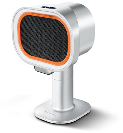 AMZCHEF Campana extractora portátil con altura telescópica e inclinación de 40°, 4 modos de velocidad, silenciosa, filtro de aluminio de gran calibre para apartamentos/BBQ/RV, Plata