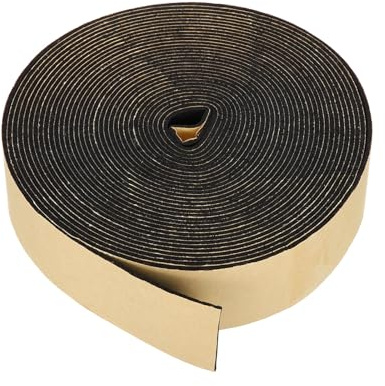 PATIKIL Foam Insulation Tape, 40mm x 2mm x 10m Self Adhesive Weather Stripping Door Seal Strip for Door Soundproofing Window Air Conditioning Sealing, Black
