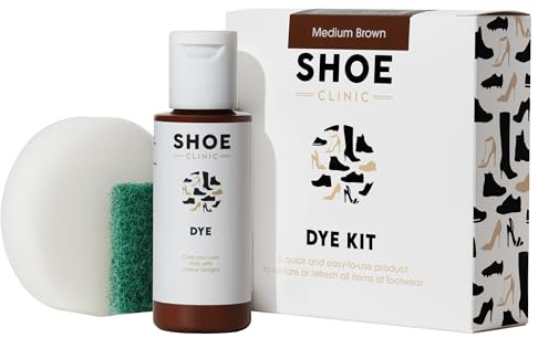 Kit de coloración de zapatos todo en uno: restaura el color de cuero, gamuza, nobuck, tela, satén y calzado de lona | Kit completo de tinte para zapatos