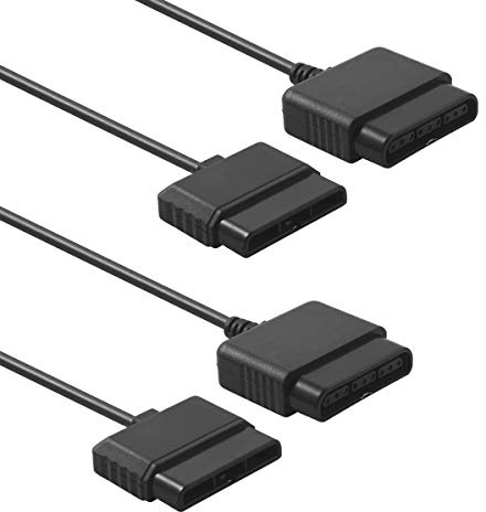 TENINYU Confezione da 2 cavi di prolunga per controller PS2, 1,8 m, per console di gioco PS2