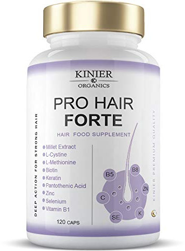 PRO-HAIR FORTE - Potente Integratore per Capelli, Unghie e Pelle | Multi-nutriente - Azione Visibile |120 Capsule - Capelli Sani, Forti e Lucenti