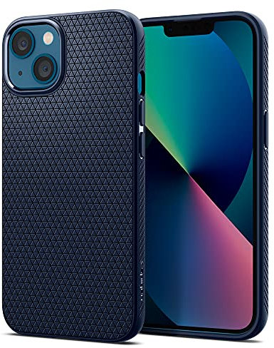Spigen Liquid Air Case Compatible with iPhone 13 - Navy Blue