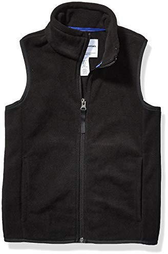 Amazon Essentials Gilet en Molleton Polaire Garçon, Noir, 2 Ans