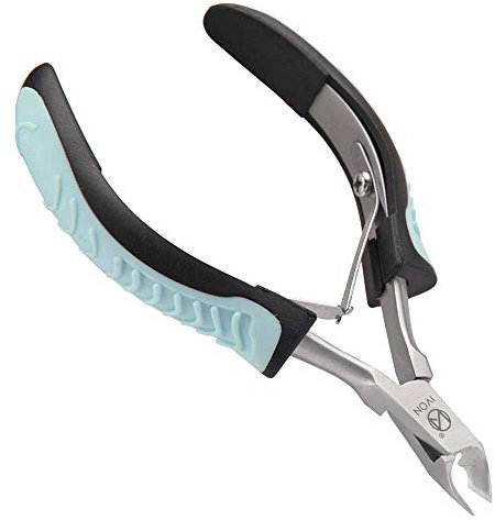 Nagelhautschneider, IVON Professional, rutschfeste Nagelhautzange aus Edelstahl,Nagelzange Kopfschneider Nagelschere