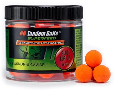 Tandem Baits Karpfen Futter Angelfutter Pop Ups Boilies Zig Rig Chod Rig SuperFeed Fluo Pop-Up 16 mm 70 g
