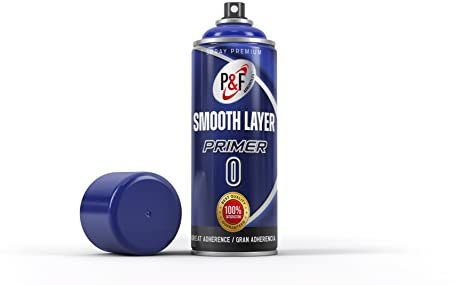 AEROSOLES P&F - Imprimacion spray plásticos, Promotor adherencia, Multiadherente todoterreno multimaterial, Metal, fibra de vidrio, resina, cartón. Incolora - Plastic primer - Adhesion promoter spray