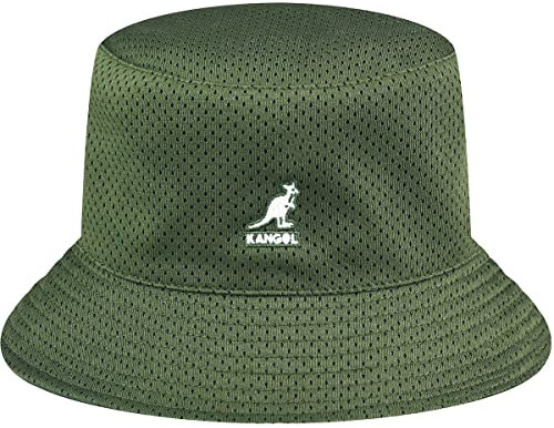 Kangol Coordinates Bucket Wendehut Fischerhut Anglerhut Sommerhut Sonnenhut Stoffhut Damen/Herren - mit Futter Sommer Frühling-Sommer - XL (60-61 cm) Oliv