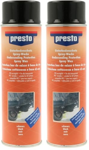 presto 690181 Unterbodenschutz Wachs schwarz 500 ml (Packung mit 2)