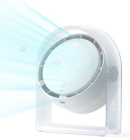 Snowpea Desktop Fan USB Fan Desk Fan Personal Fan with 3600mah Battery for Bedroom Bedside Table Office Desk