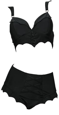 MEOWCOS.COM Damen Bikini-Set Gothic