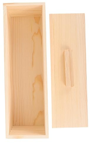 FUNOMOCYA Holz Toastform Kastenform Mit Deckel Antihaftbeschichtet Für Brot Backen Stabil Glatt Küchenbackform Haushaltsbrot Backen Zuhause