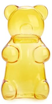Balvi Azucarero Yummy Bear Color Amarillo con Forma de Osito de gominola Vidrio 250ml