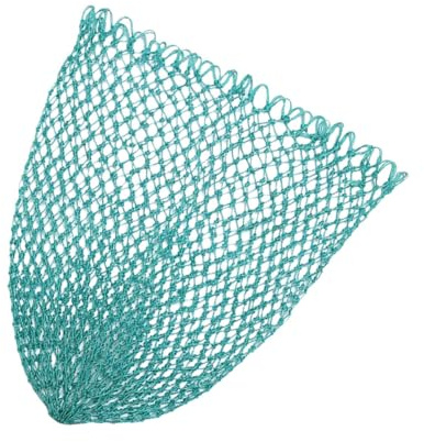 Happyyami Fishing Landing Net Nylon Fishing Net with Reinforced Thickened Netting and Fish Catching Supply Sturdy and Practical Landing Tool for Freshwater and River Use