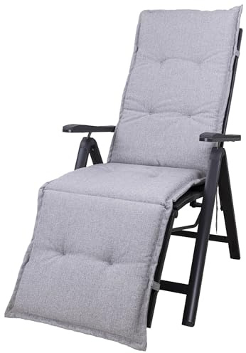 Auflage Relaxliege Naxos 50148-720 hellgrau meliert 176x50x6 cm Sun Garden