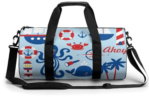 Segeln Sport Duffel Bag Sporttasche Reisetasche Handgepäck Tasche Schwimmtasche Weekender Bag 45x23x23cm