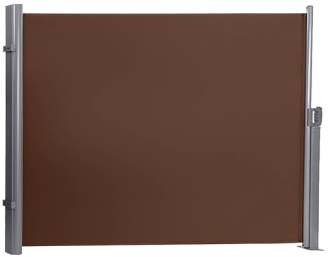 Sichtschutz for den Außenbereich, einziehbare Seitenmarkise, wasserdichter und UV-beständiger Schattenteiler for den Außenbereich for Terrasse, Garten, Balkon und gewerbliche Nutzung(5,160x400cm/63x15
