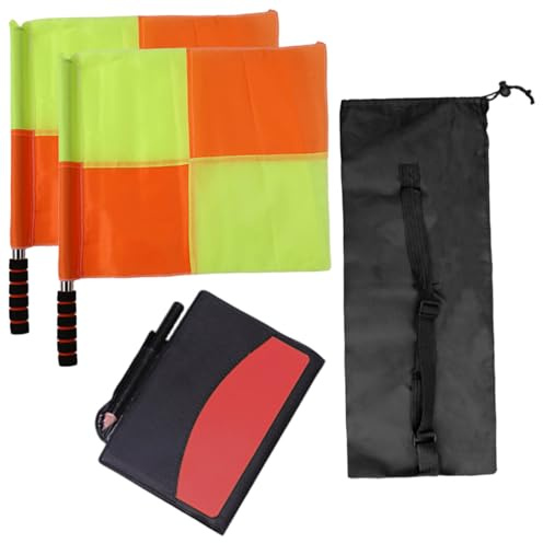 Hperu Kit d'arbitre de Football, Drapeaux d'arbitres de Foot