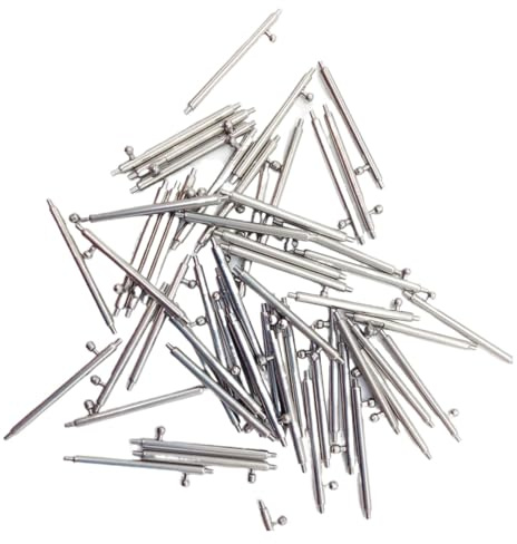Barras de liberación rápida, pasadores resorte acero inoxidable for correas reloj, herramienta reparación, pasador conexión correa, 14, 15, 16, 17, 18, 19, 20, 21, 22 mm, 24(16 pieces DIA1.8MM,20mm)