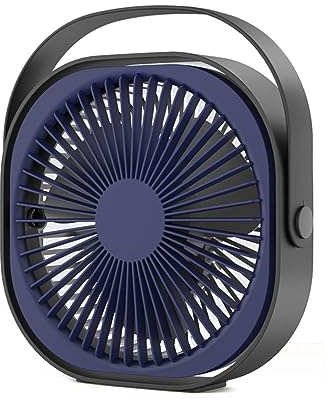 Zkydhbd Ventilador de escritorio pequeño de 6 pulgadas, 3 velocidades, mesa de escritorio, giratorio, silencioso, personal, pequeño USB, alimentado por USB, ventilador de escritorio pequeño