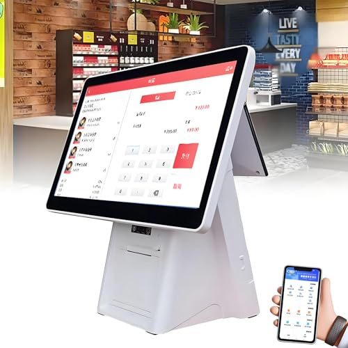 Elektronische Registrierkasse,Kompatibel Mit Bondruckern,Barcodescannern Etc.Kassen,Cafés,58 Mm Printer für Convenience Shops,Einkaufszentren,Bekleidungsgeschäfte Singlescreen