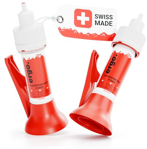 ergo 2x Universal Sekundenkleber extra stark 30g - Cyanacrylat Kleber | Alleskleber extra stark - Superkleber für Plastik, Metall, Gummi, Keramik, Holz & Stein - Kleber für Kunststoff Superglue