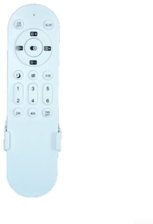 Telecomando Universale per Ventilatore da Soffitto con Luce - Controllo a infrarossi 6 Livelli Funzione Timer Materiale ABS Bianco (Remote control)