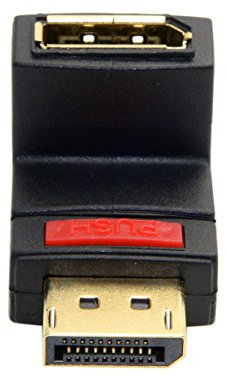 Adaptador Displayport de extensión angular de 90 grados de Jser, puerto DP macho a hembra