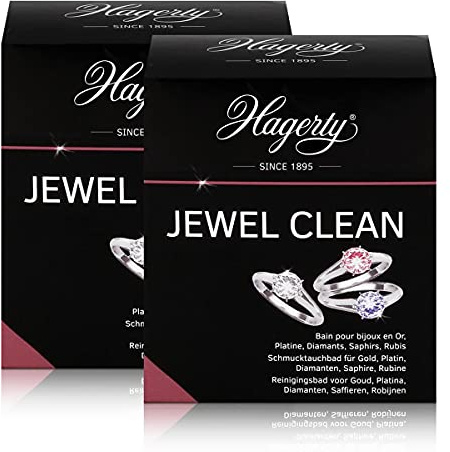 Hagerty Jewel Clean – Lot de 2 bains de bain pour bijoux en or, diamants 170 ml