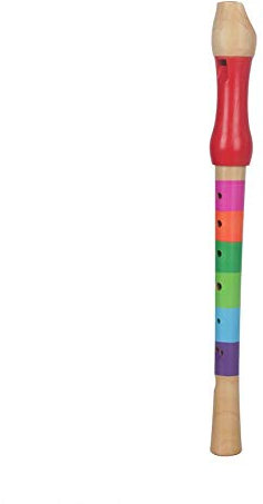 Holzflöte Spielzeug, leichte frühe pädagogische Holzflöte Multicolor Spielzeug für Kinder Kinder üben 4Colors(Mehrfarbig) Musikinstrument