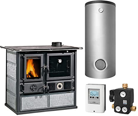 La Nordica KS1419 Termorosa DSA Naturstein Wasserführender Küchenofen Komplett-Set Kombispeicher THKE/F 600