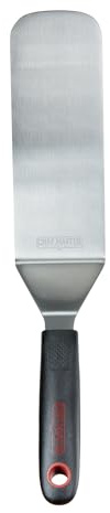 Chef Master 90284 High Heat Flexible Turner Spatula, 7.68 x 2.87 Blade | Heat Resistant Handle | Slip Resistant Grip | Dishwasher Safe