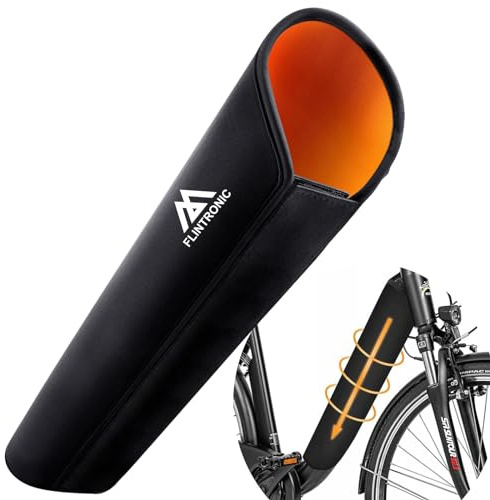 flintronic E Bike Akku Schutzhülle, für 30-38cm Umfang Universale Passform, Schützt vor Kälte, Schmutz Schutzhülle Cover, für integrierte Ebike Rahmenakku, Verbessertes Modell
