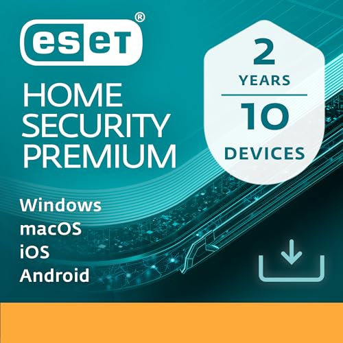 ESET HOME Security Premium 2026 │ 10 Devices │ 2 Years │ Antivirus, Firewall, VPN, Safe Banking, Safe Browsing, Webcam Protection, Secure Data, ESET Folder Guard | Activation key by email