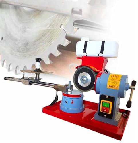 DPLXFPP Circular Saw Blade Sharpener, Dry Wet Circular Saw Blade Sharpener, 2850rpm Electric Saw Blade Sharpener with Water Tank, Sharpener Machine for Carbide Tipped Saw Blade,250W