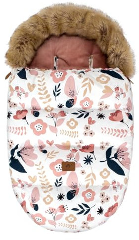 HOUSBAY Baby Stroller Bunting Bags Stroller Footmuff Universal Sleeping Bag Winter Outdoor Hooded Bunting Bag Windproof and Water-Resistant Suitable Below 5 ℃