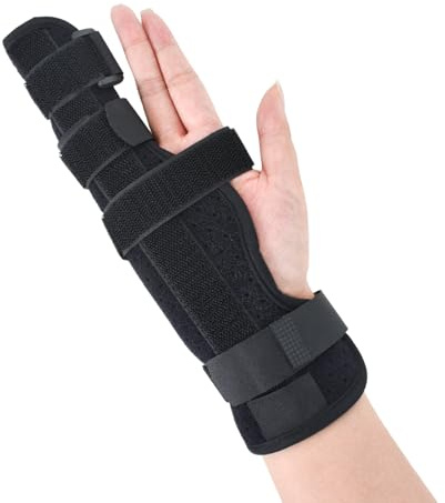Fingrar bandage skenor trigger finger skena andas rosa fingersmärta skena fingerbandage svett absorberar ringfinger litet finger anti-stuk fingerfrakturer (M)