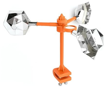 Namvo Répulsif d'éolienne Anti-Oiseaux avec Plusieurs Surfaces réfléchissantes, Protection Contre Les Oiseaux pour balcons, toits, Arbres fruitiers ou étangs