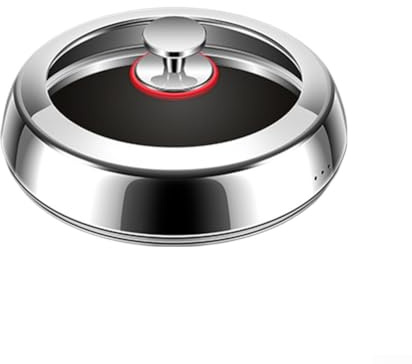 Stainless Steel Cooking Lid For 28cm And 30cm Pots Transparent Glass Design For Easy Monitoring(28cm)