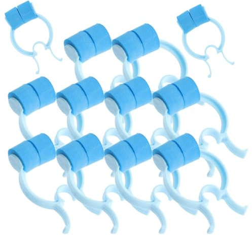 HONMEET Pinzas Nasales Para Entrenamiento Respiratorio 16 Unidades Tamaño Estándar Clip Nasal Portátil Práctico Para Uso Doméstico y Emergencia Color Azul