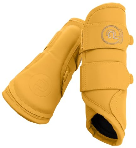 Eskadron Platinum Gamaschen Faux Leather Smoky Taupe, golden Yellow, Soft Rouge