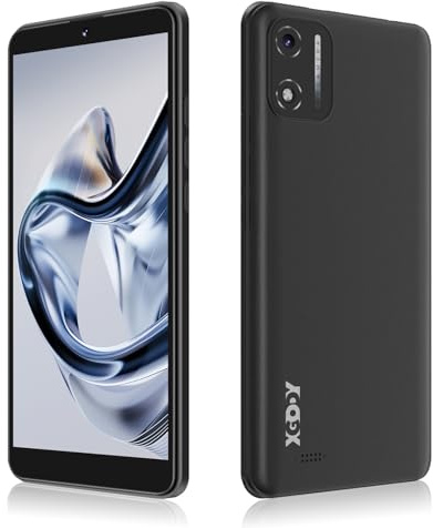 XGODY X32 Handy Ohne Vertrag, 5,5 Zoll Günstig Smartphone 2GB+16GB 128GB Erweiterbar Octa-Core Android 14, 4G Dual SIM, 8MP+5MP Kamera, 2850 mAh Akku, Face ID, GPS (Schwarz)