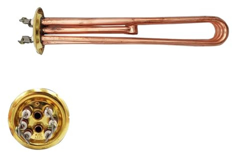 220V 6KW 63mm Round Flange Copper Heater Immersion Heater Instant Immersion Water Heating Element
