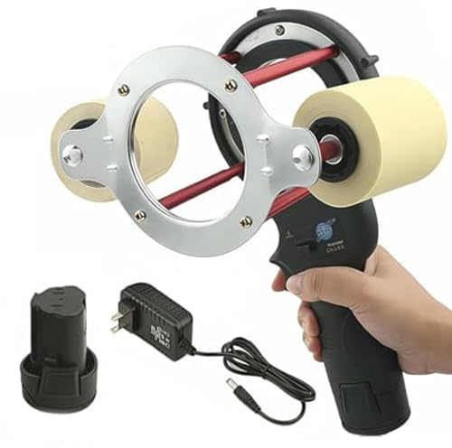 Máquina para envolver cables eléctricos de mano, 12 V 27 W, velocidad ajustable 70-380 RPM, herramienta para envolver cinta para tubos de aire acondicionado, mazos de cables, protección y aislamiento