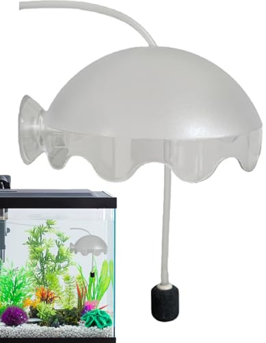 Gargouilleur d'oxygène pour aquarium - Bavettes acryliques, diffuseur d'air silencieux, aérateur d'aquarium | Kit tuyau flexible et pierre poreuse inclus, dispositif étanche à l'oxygène d